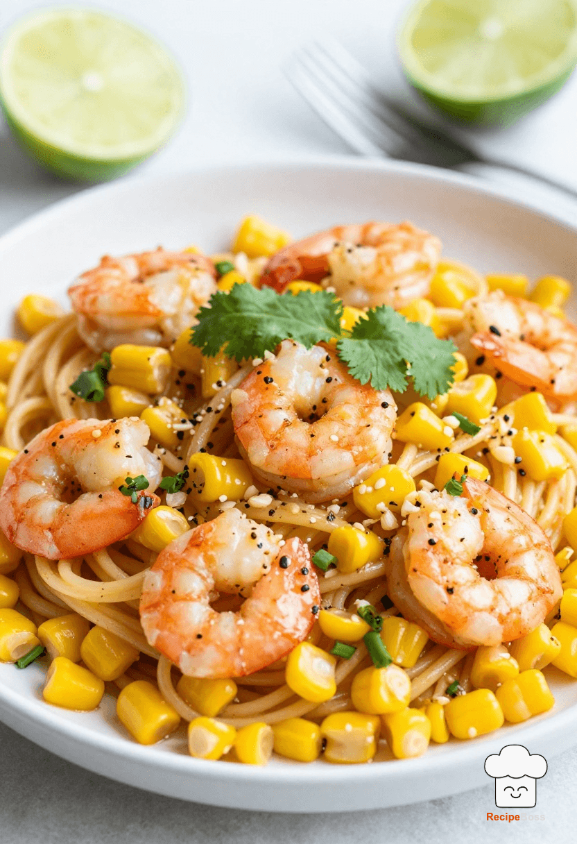 Garlic Butter Shrimp and Corn Pasta with a Twist