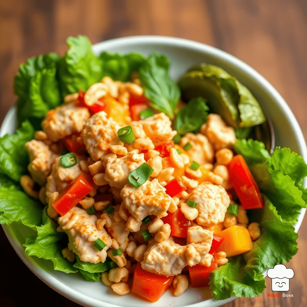 Chili Mango Peanut Chicken Salad