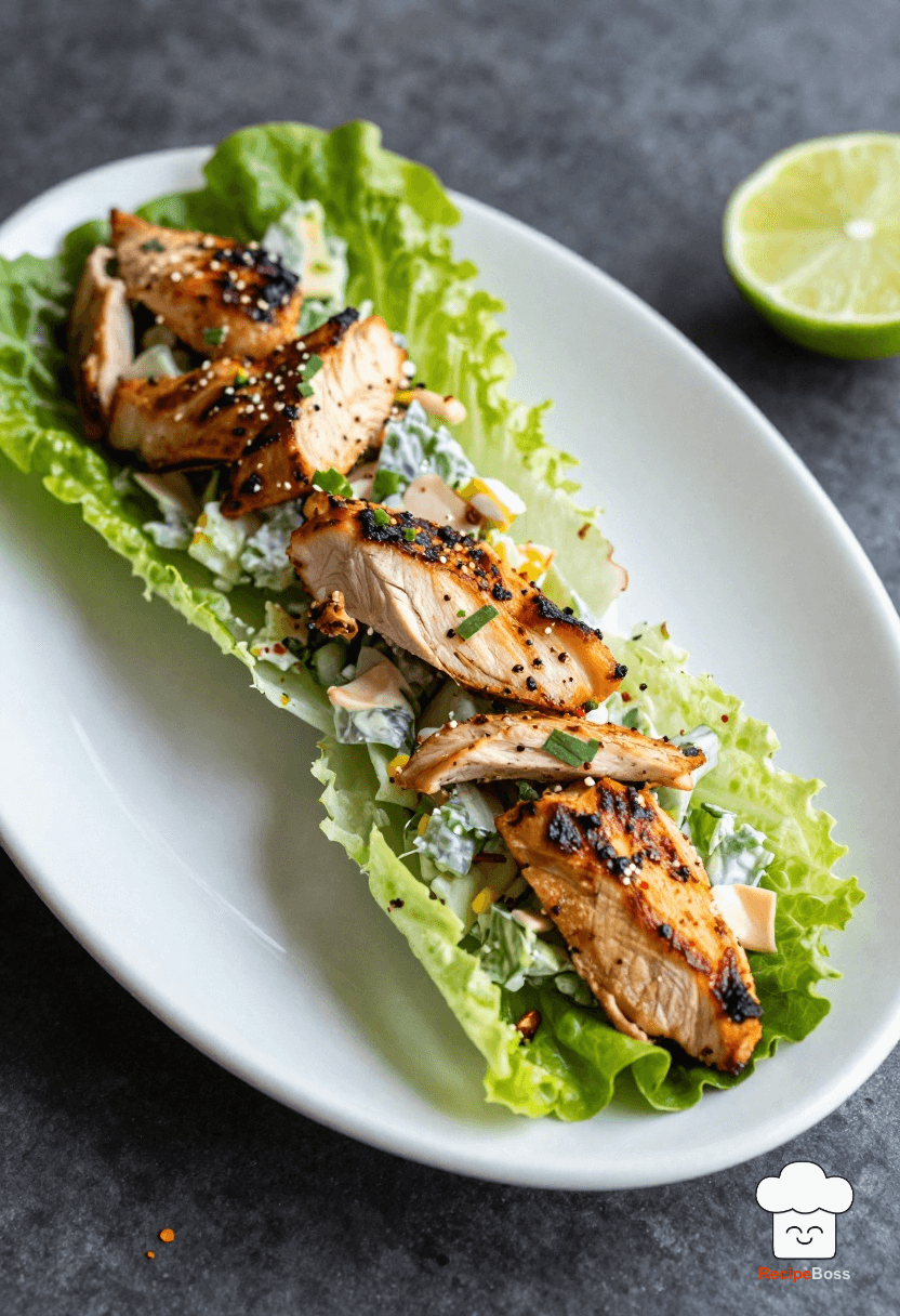 Creative Grilled Chicken Caesar Lettuce Wraps